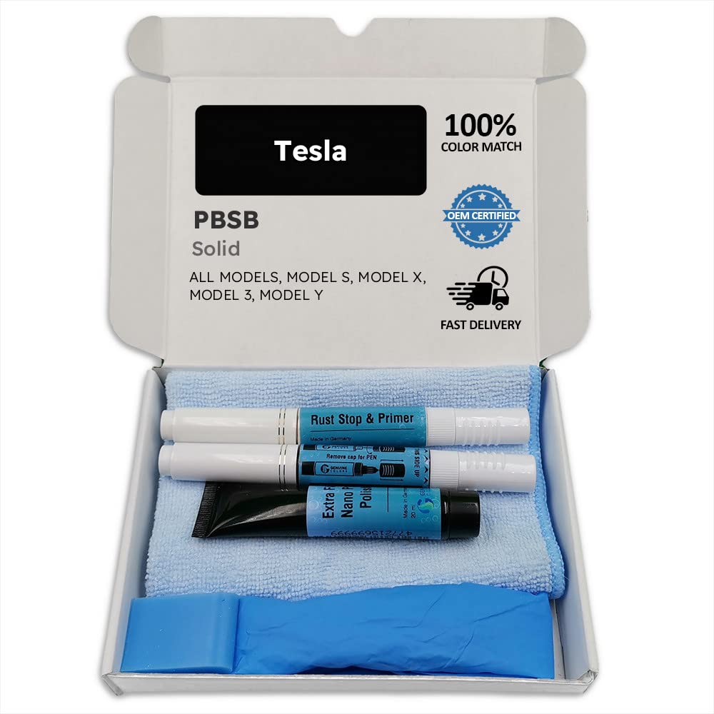 Tesla Lakkstift Solid Black PBSB